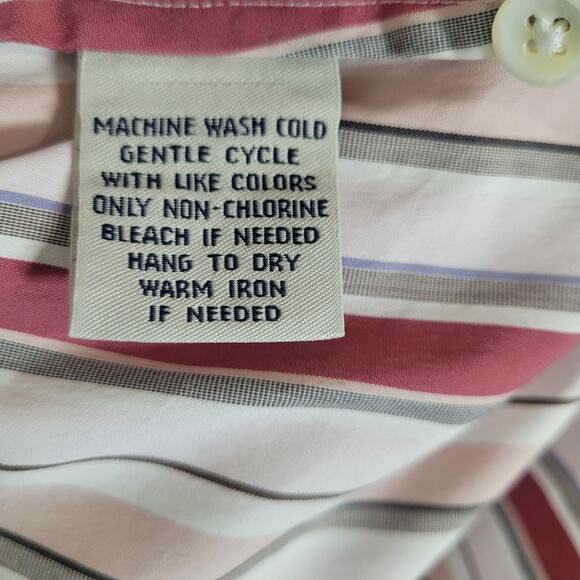 Faconnable Women's Striped Office Business Casual Long Sleeve Top Size Large - Picture 9 of 9